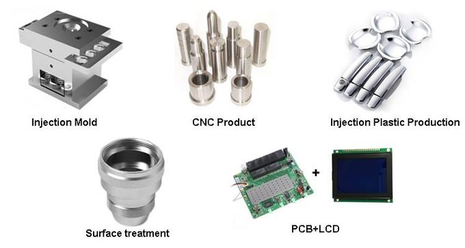 Lega di alluminio leggera dei pezzi meccanici di CNC/ss materiale con il trattamento di superficie 1